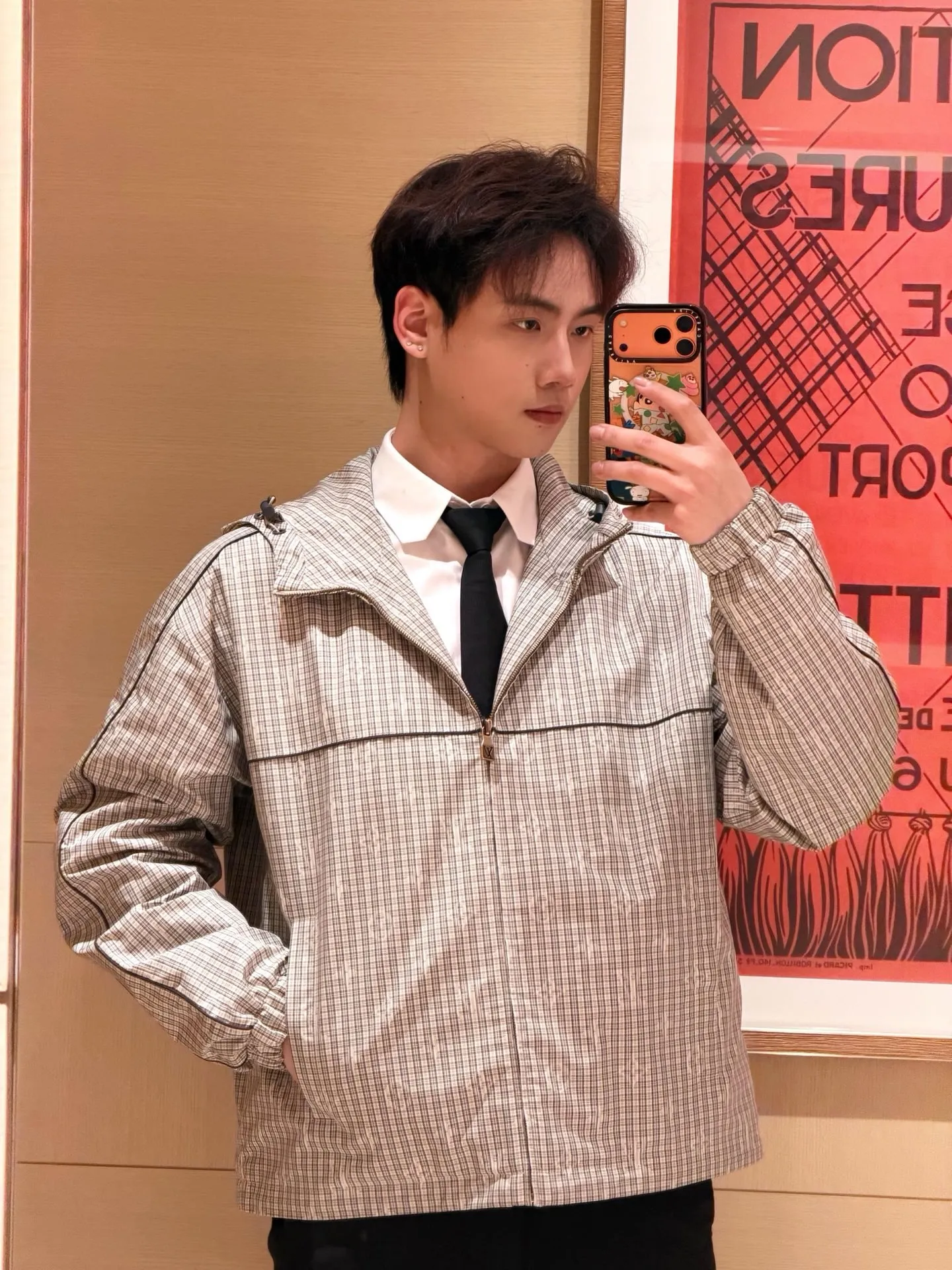 Louis Vuitton/Louis Vuitton plaid suit windproof jacket